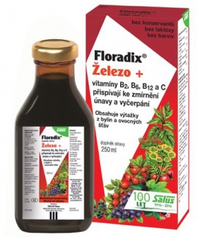 FLORADIX železo 250 ml železo, únava, vyčerpání, krevní obraz, hemoglobin, přírodní, doplněk stravy, floradix