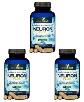 3 x mozkový stimulátor NEURON plus paměť,mozek,koncentrace,inteligence,iq,duchovní růst,myšlení,antioxidant,demence,alzheimer